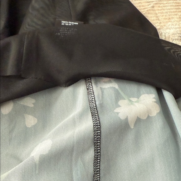 Ted Baker Black Top with Pink and Blue Floral Design - Picture 8 of 8